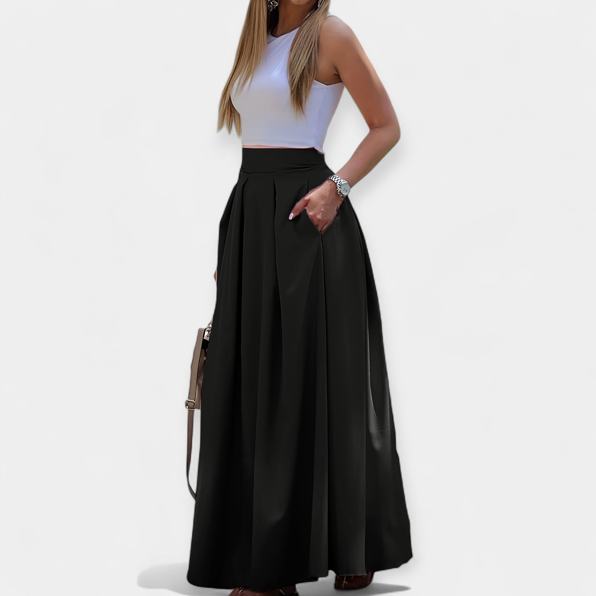 Lady Emily Stylish Midi Skirt