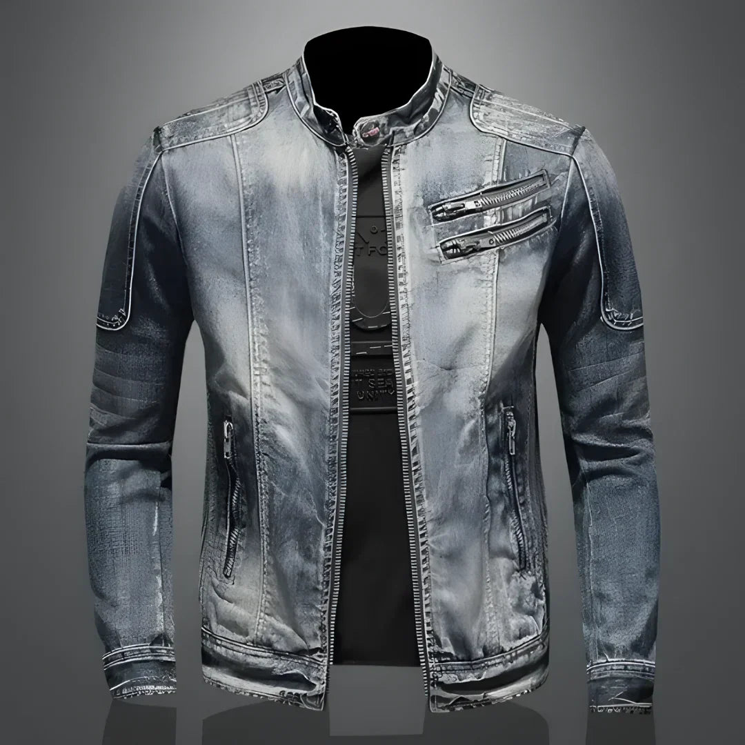 Sir Dustin Denim Bomber Jacket