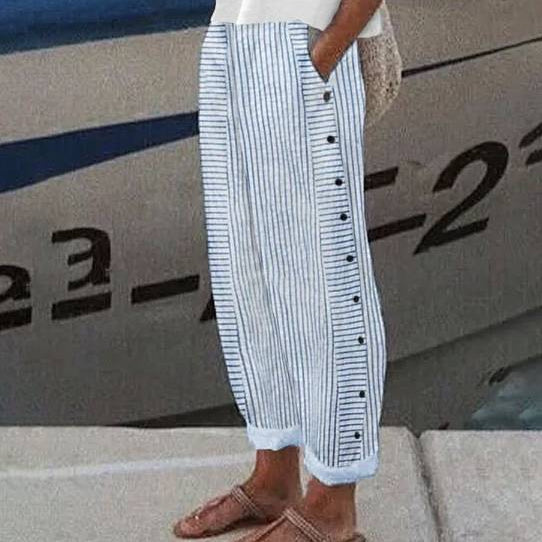 Lady Rea Relaxed Striped Leisure Trousers