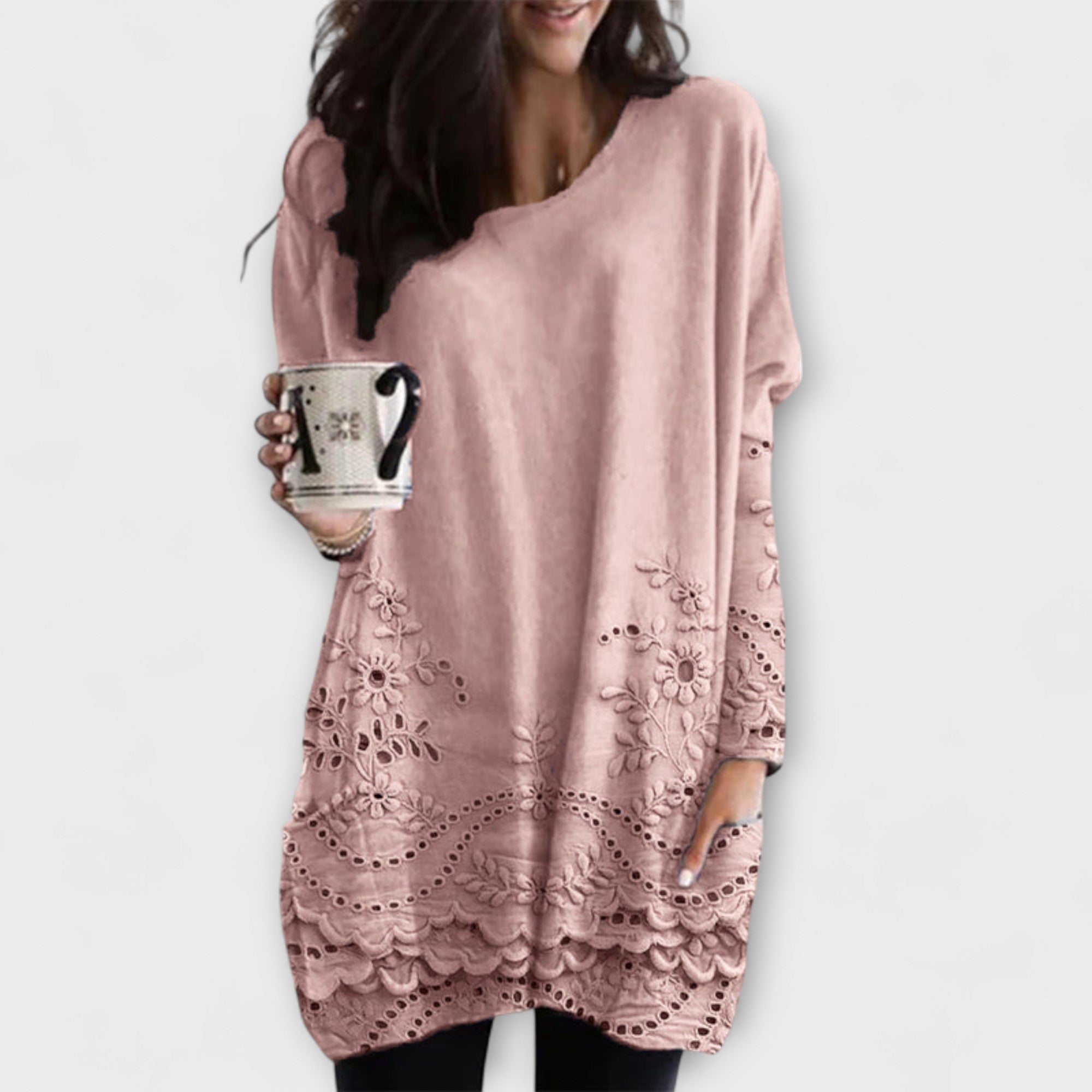 Lady Riley Printed Embroidered Jumper