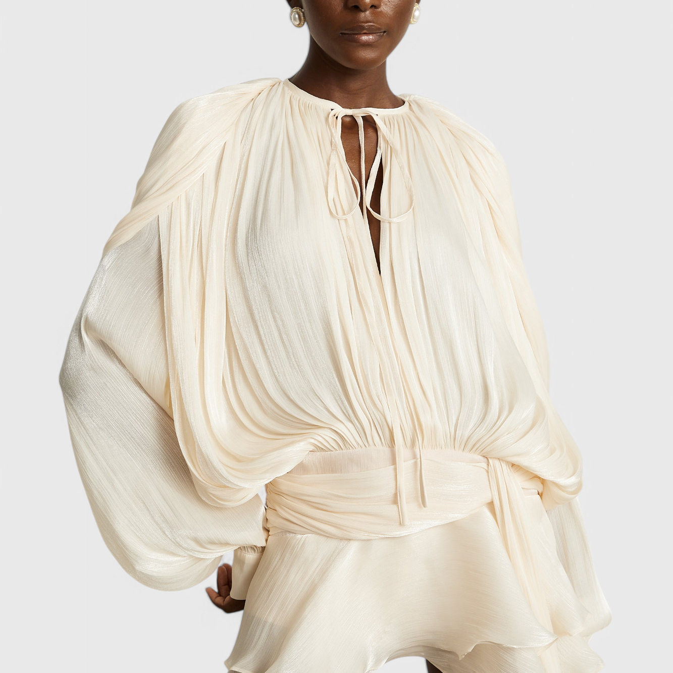 Lady Lucy Mini Dress with Full Pleats and Ruffles