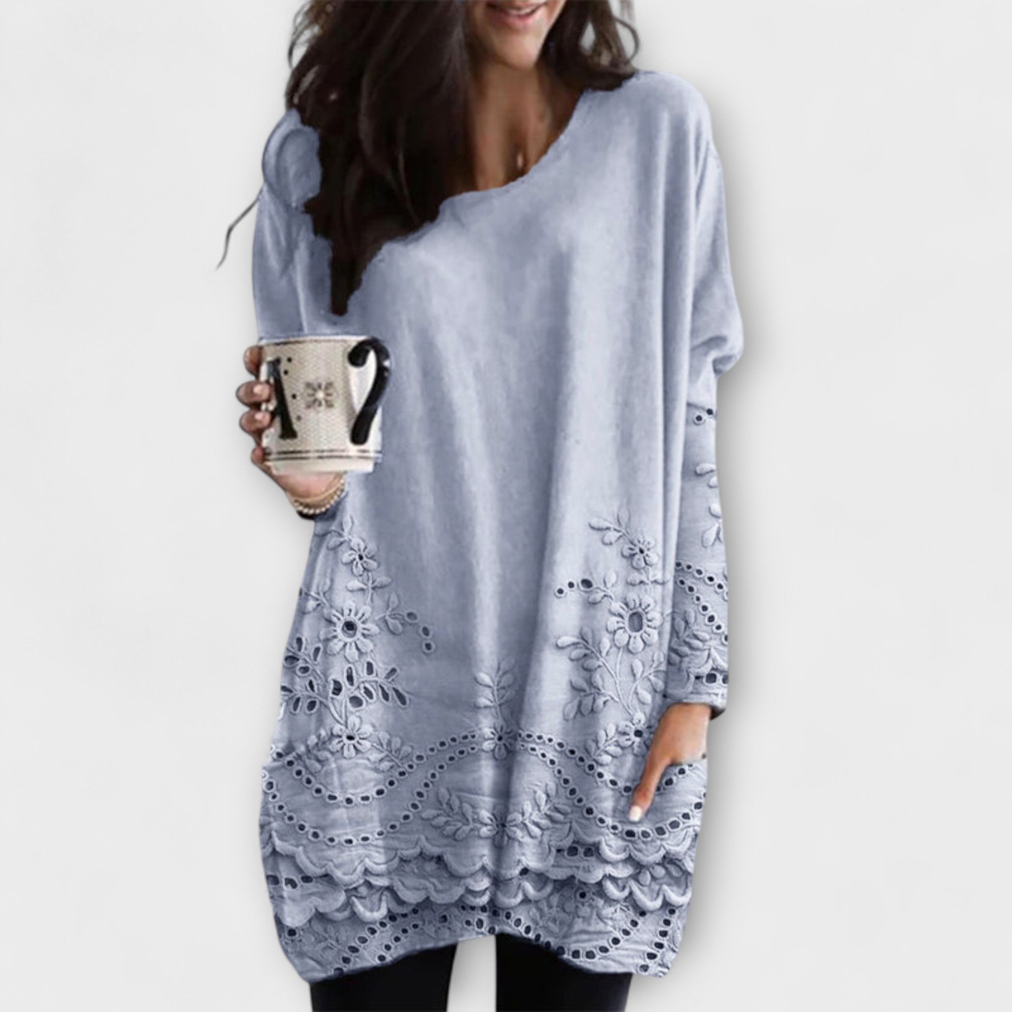 Lady Riley Printed Embroidered Jumper