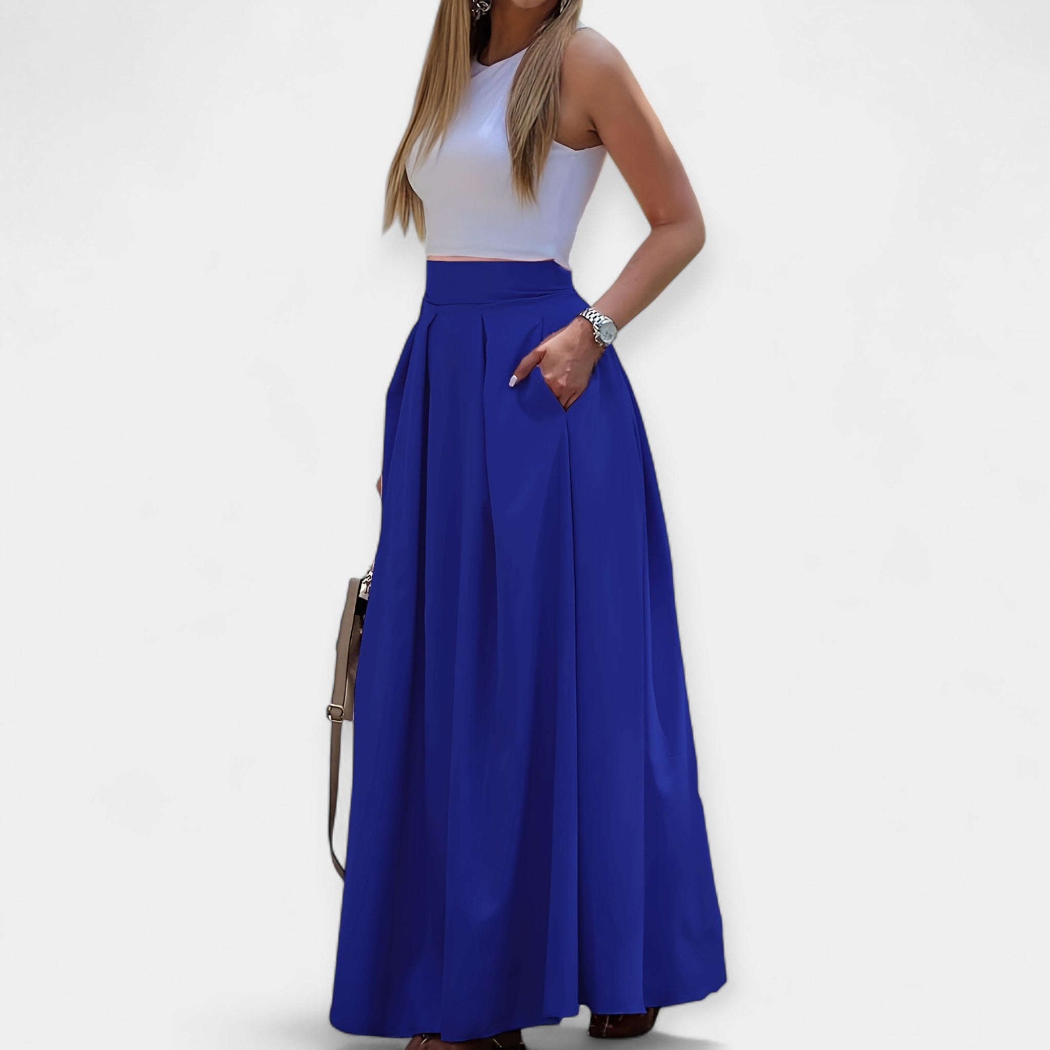 Lady Emily Stylish Midi Skirt