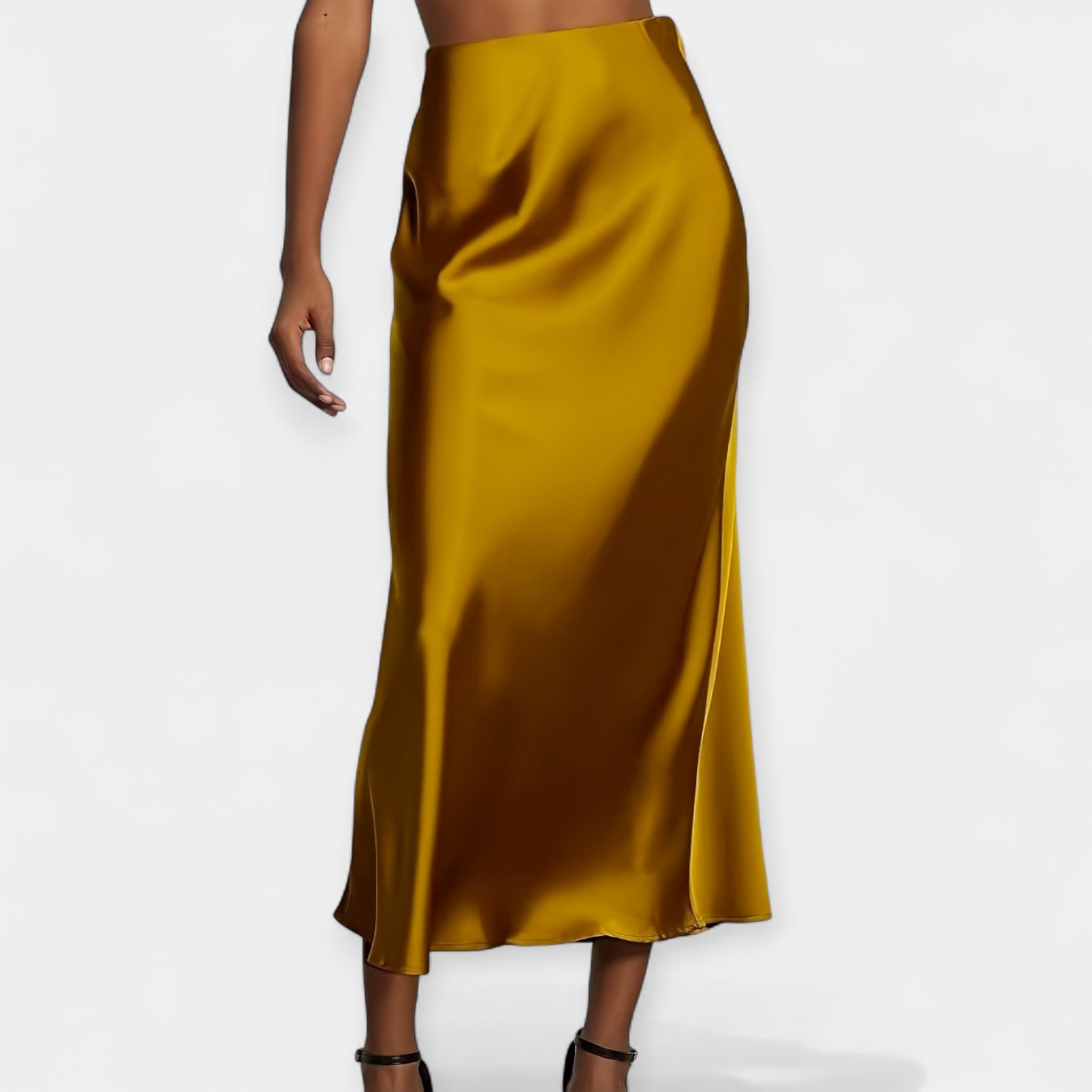 Lady Eleanor High-Waisted Midi Skirt