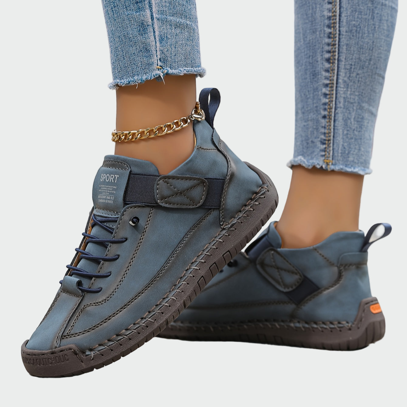 Lady Zoey Orthopaedic Leather Sneakers