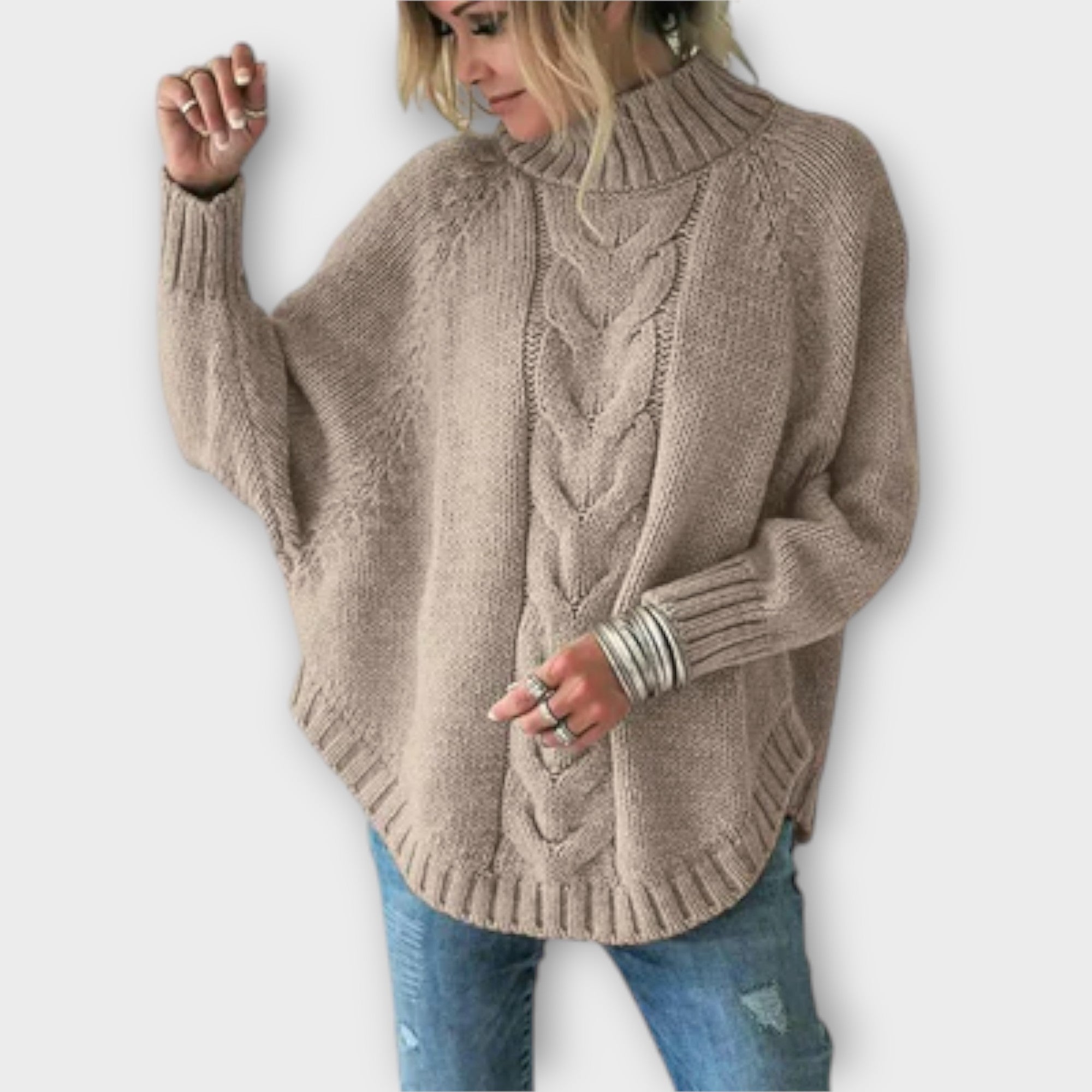 Lady Millicent Knitted Cable Jumper