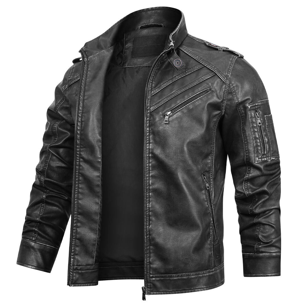 Sir Frank Leather Bomber Jacket
