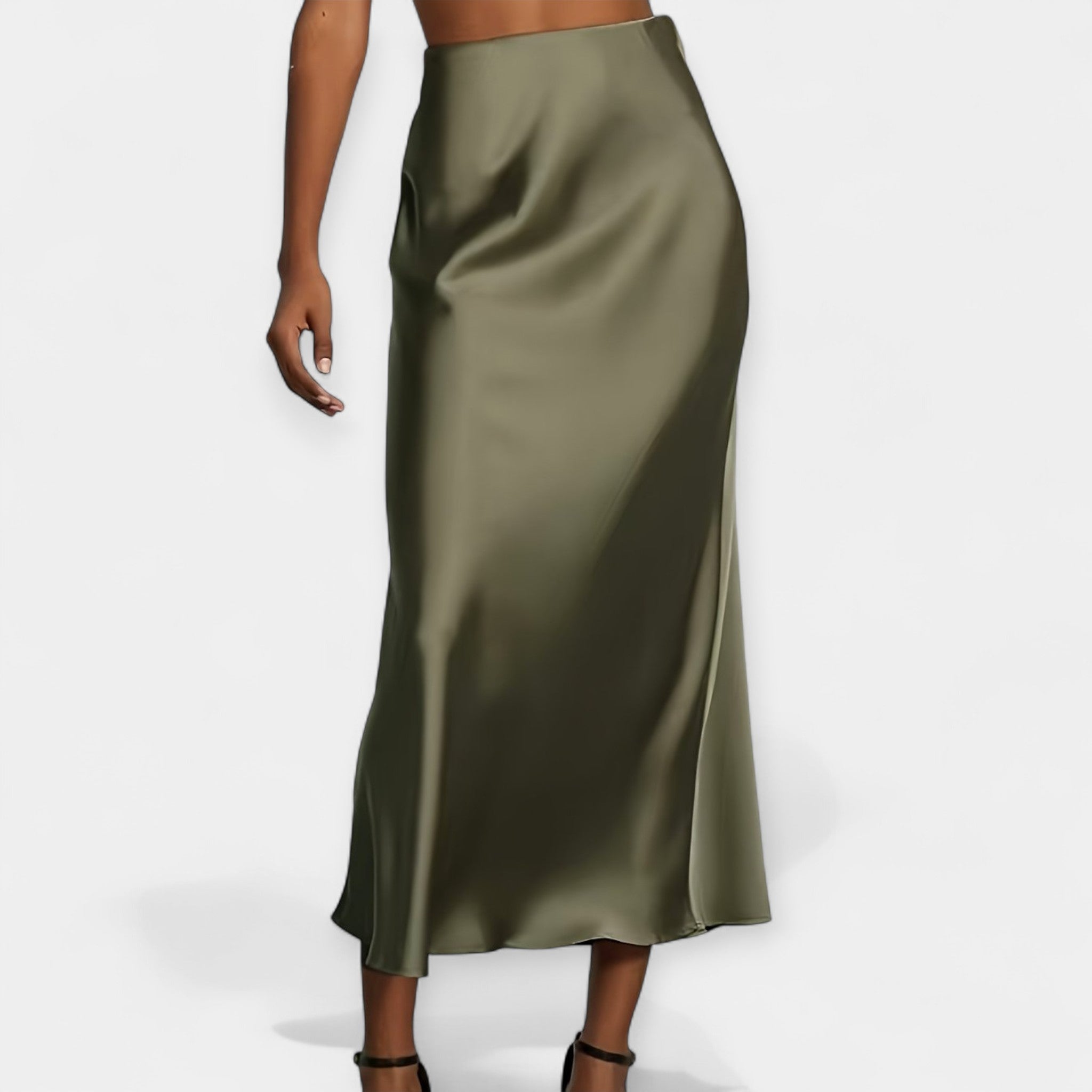 Lady Eleanor High-Waisted Midi Skirt