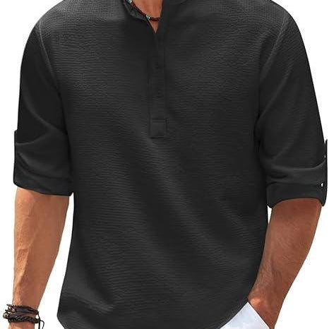 Sir Abraham Roll-Up Long Sleeve Polo Shirt