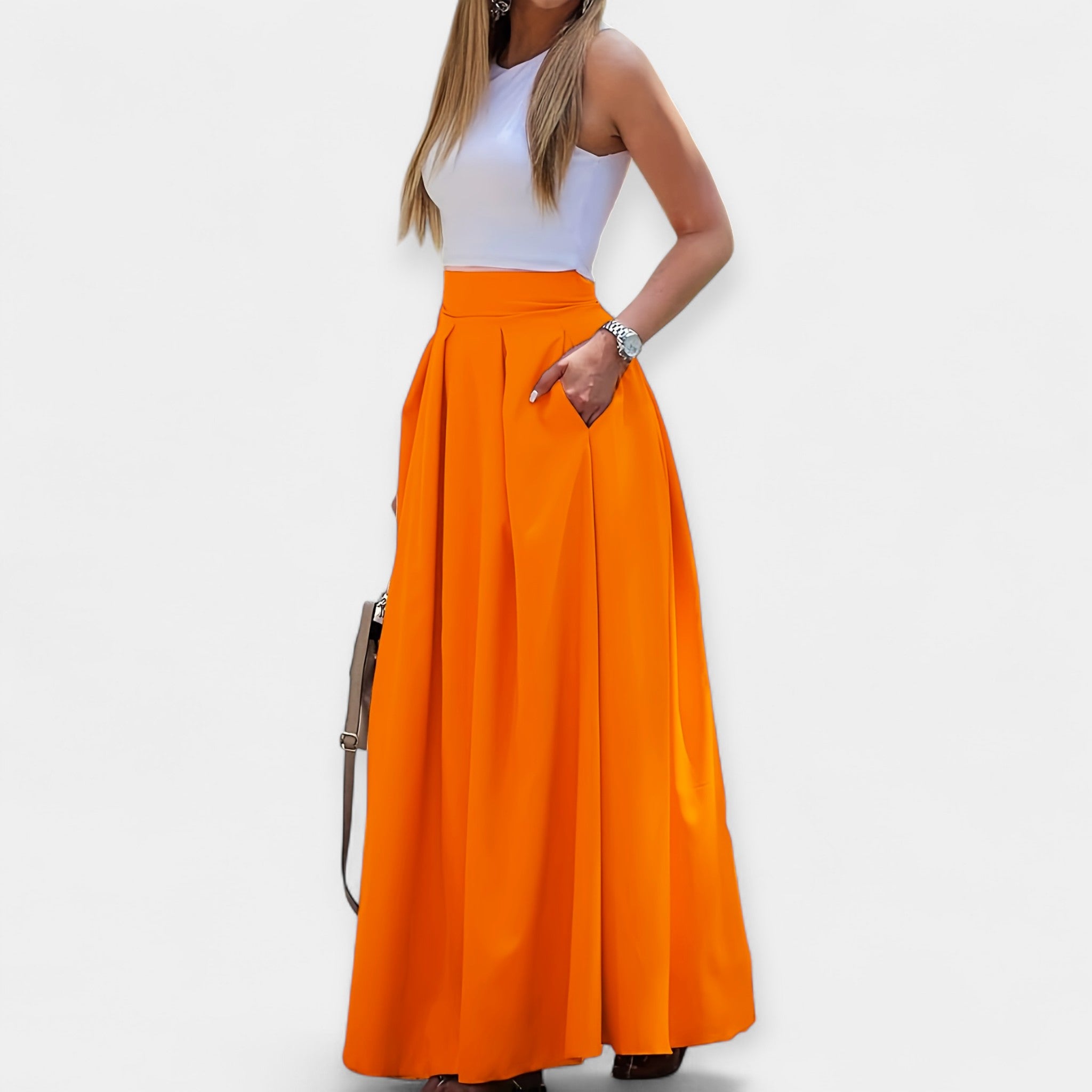 Lady Emily Stylish Midi Skirt