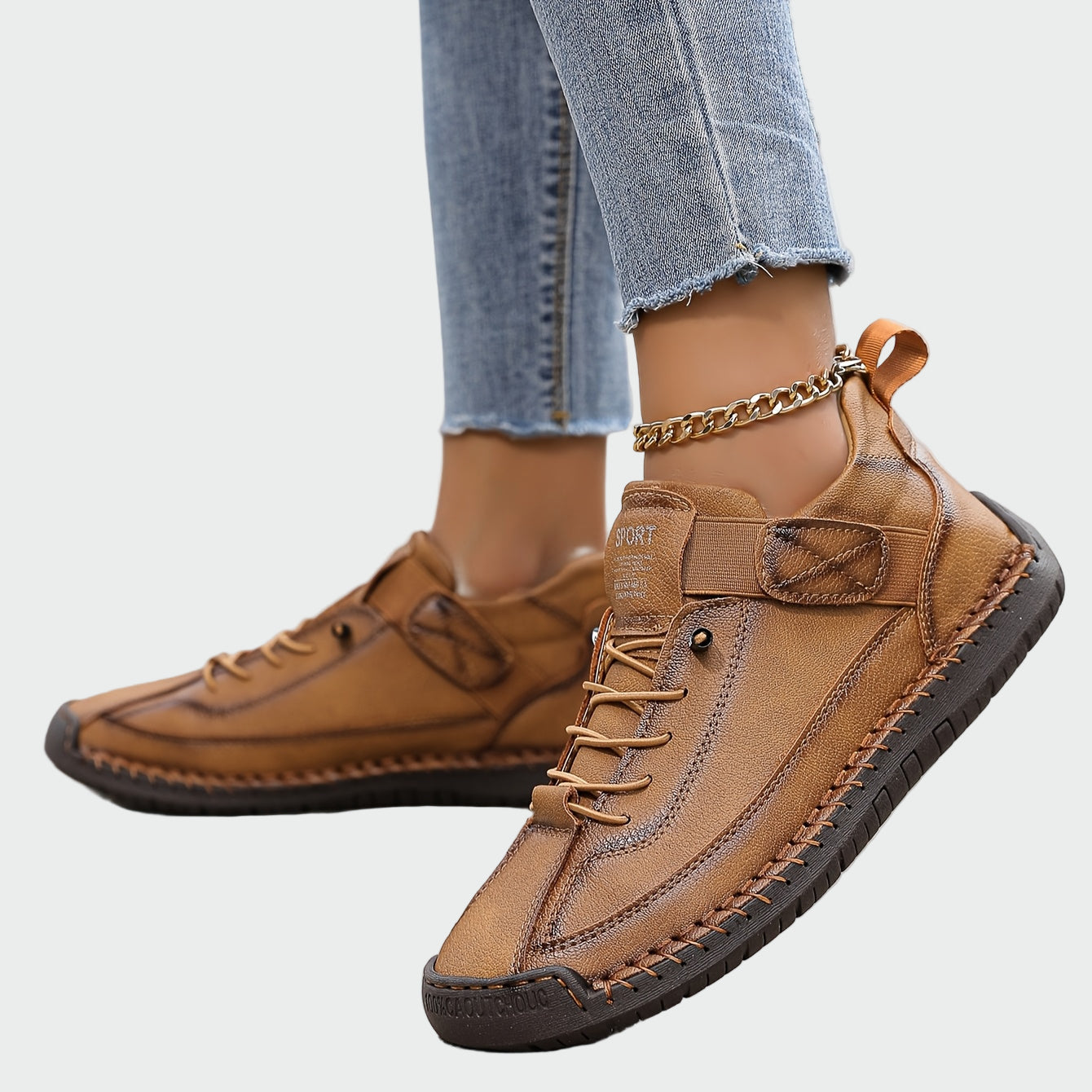 Lady Zoey Orthopaedic Leather Sneakers