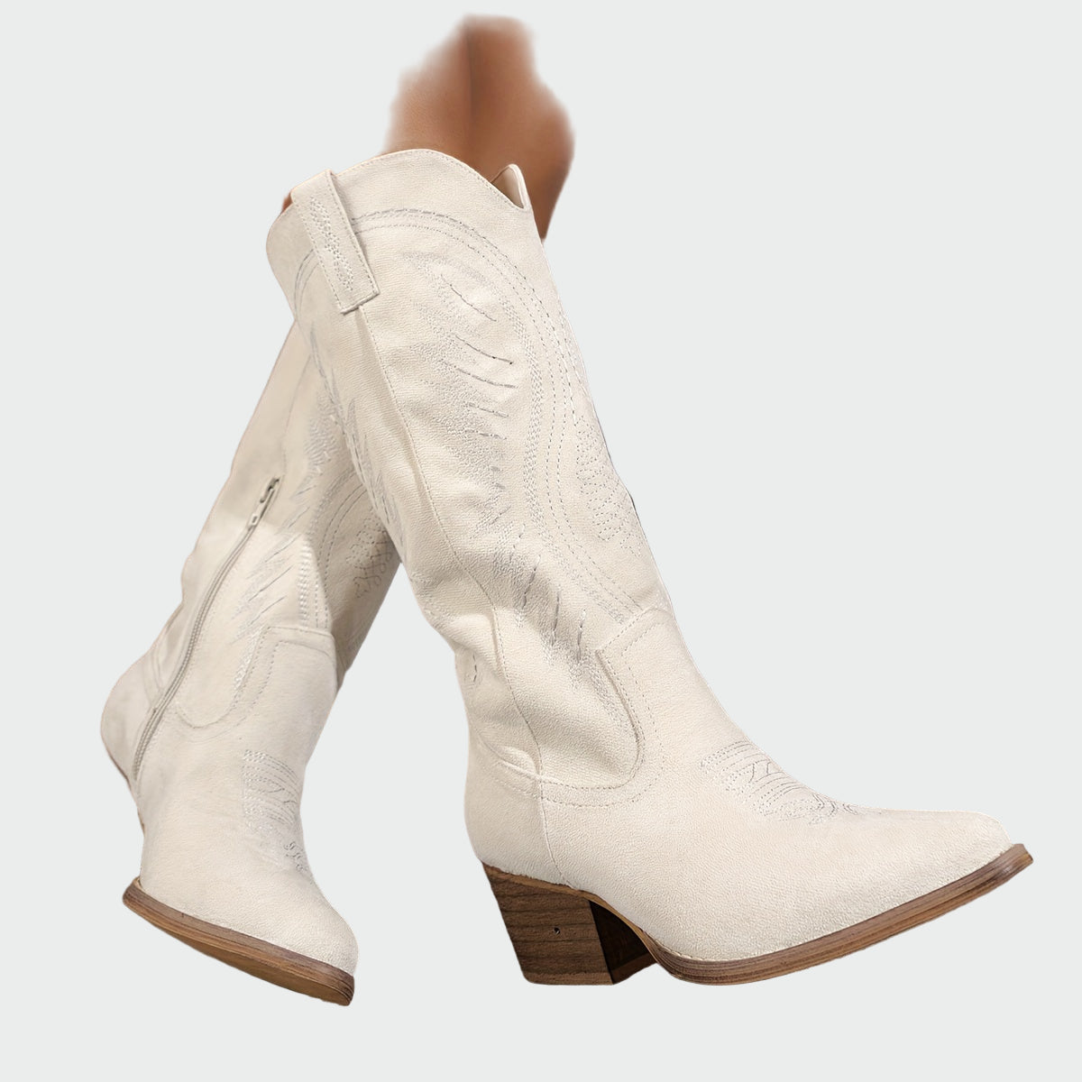 Lady Beatrix Stylish Embroidered Western Boots
