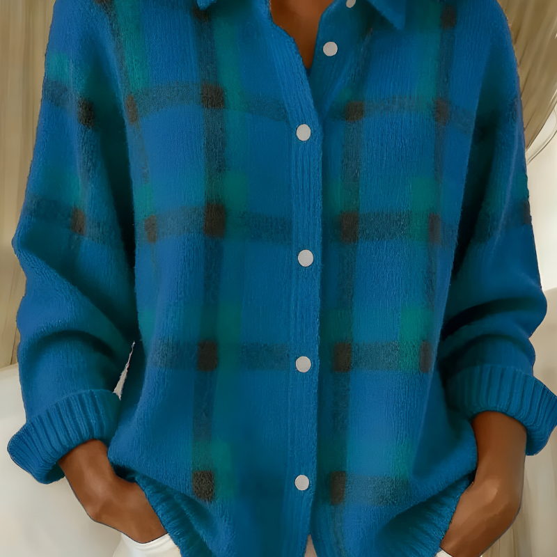 Lady Miranda Cosy Check Cardigan