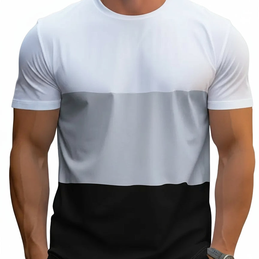 Sir Franklin Color Block Short Sleeve T-Shirt