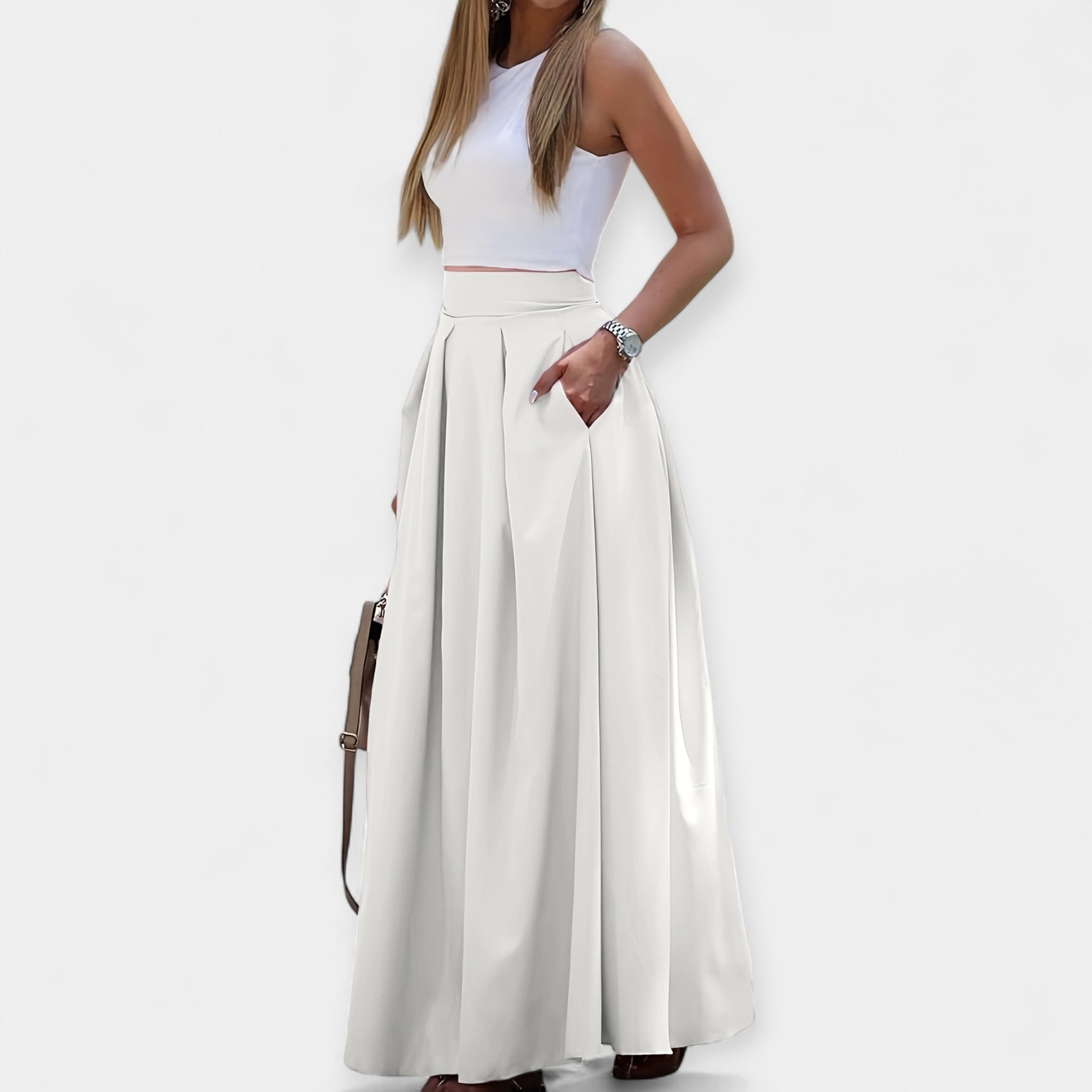 Lady Emily Stylish Midi Skirt