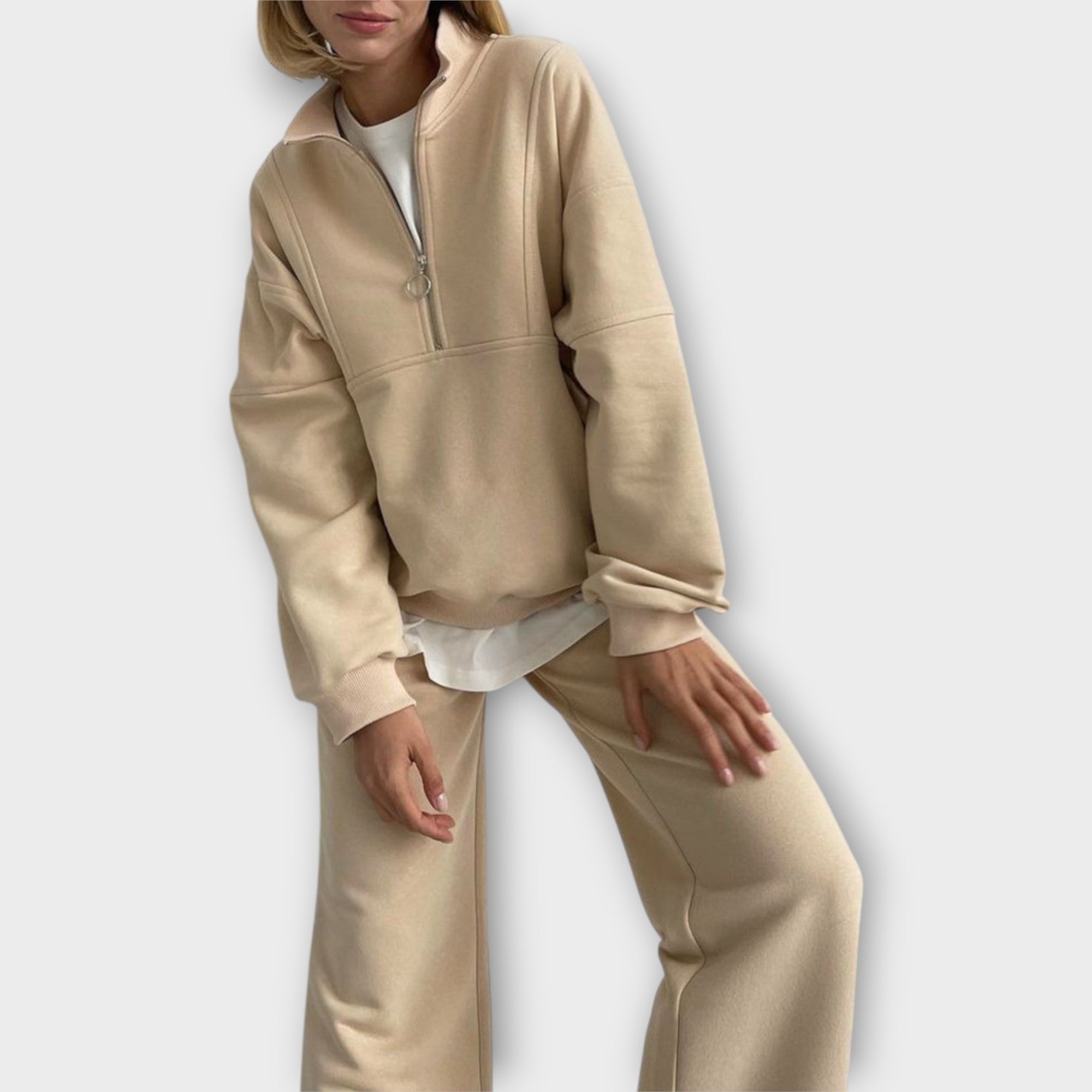 Lady Emma Set with Zip and Minimal Aesthetic