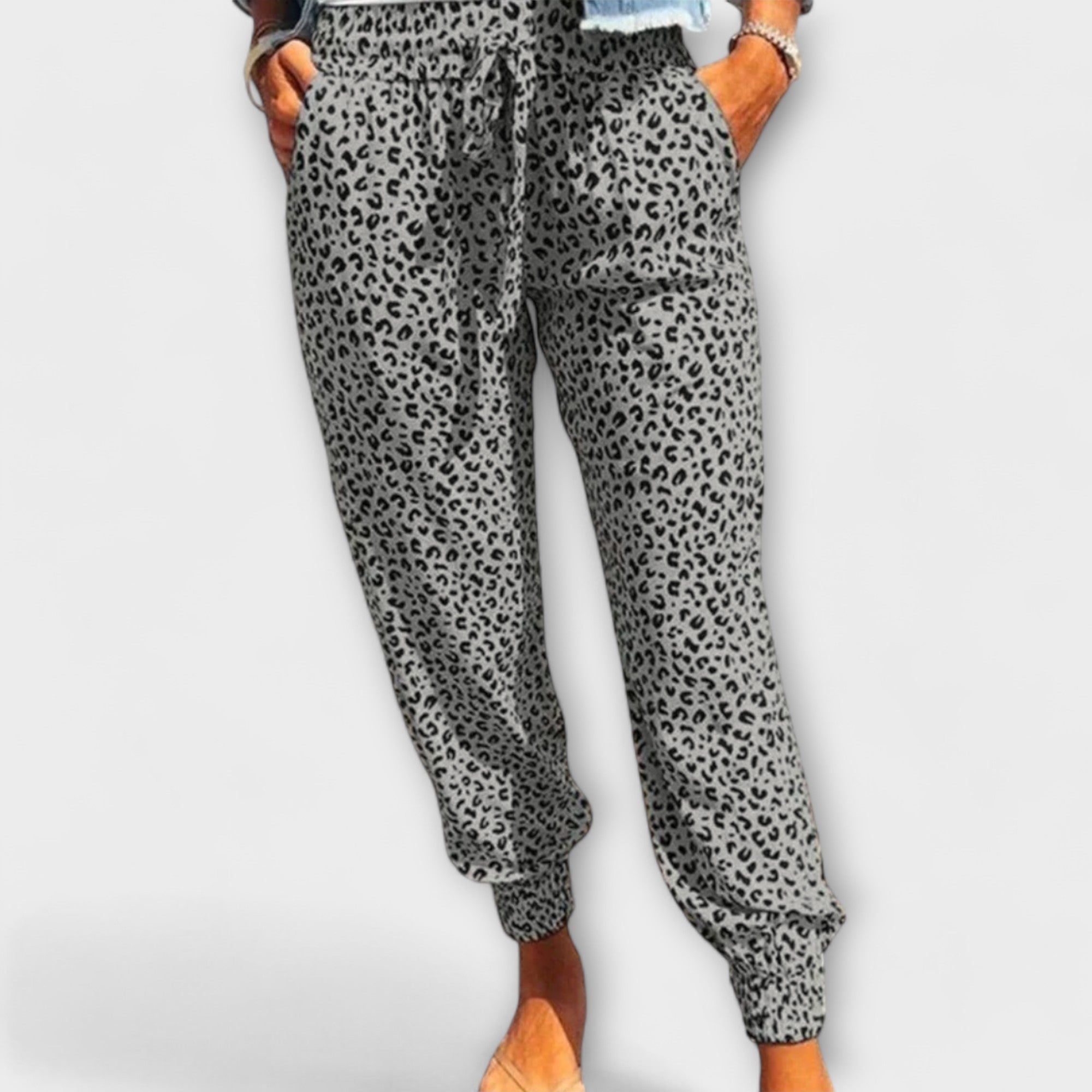 Lady Feli Wide-Leg Leopard Trousers