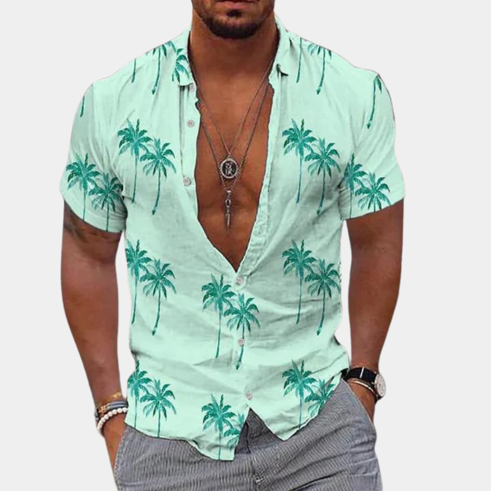 Sir Lyle Tropical Print Short Sleeve Shirt