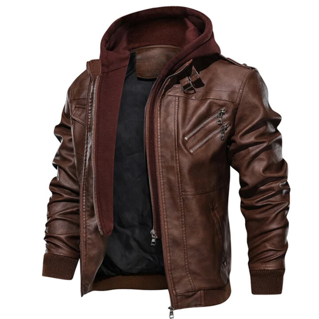 Sir Douglas Leather Bomber Jacket