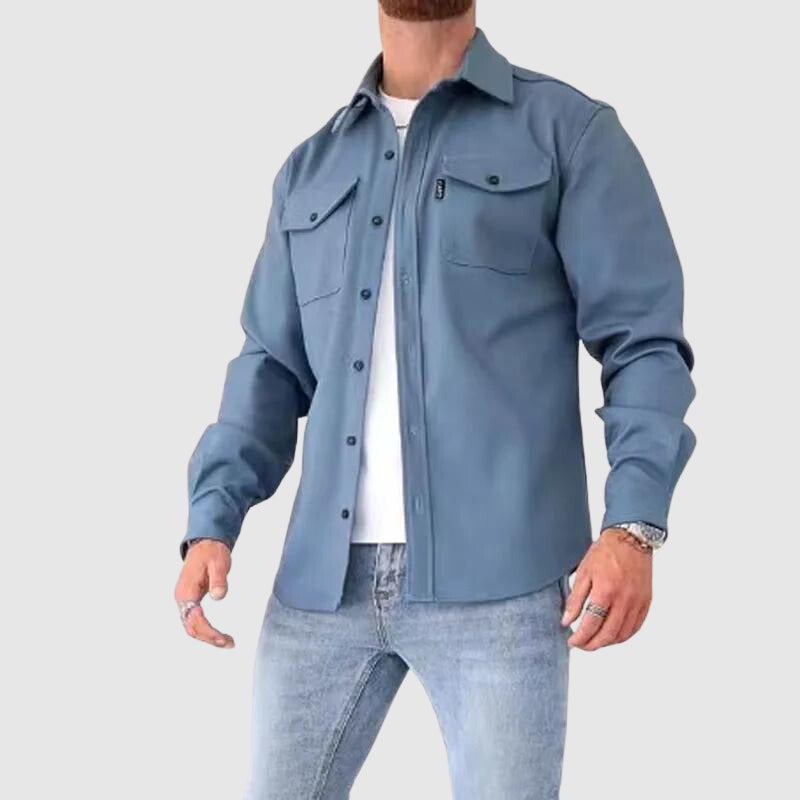 Sir Nigel Lapel Collar Long Sleeve Shirt