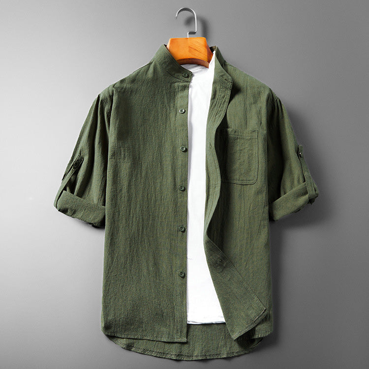 Sir Marshall Long Sleeve Roll-Up Shirt