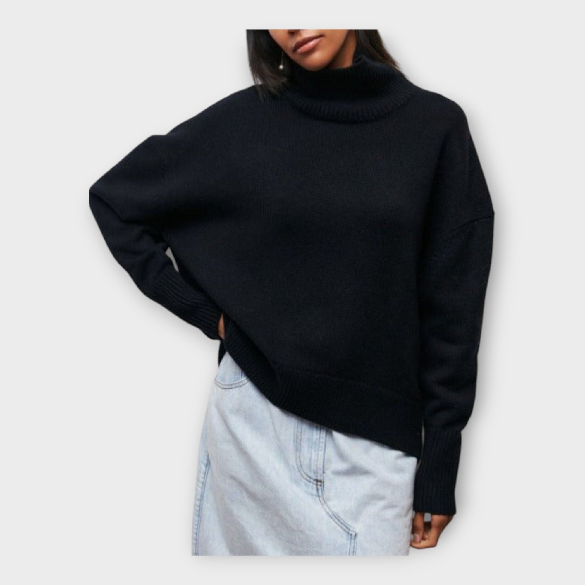 Lady Erica High Neck Knit Jumper