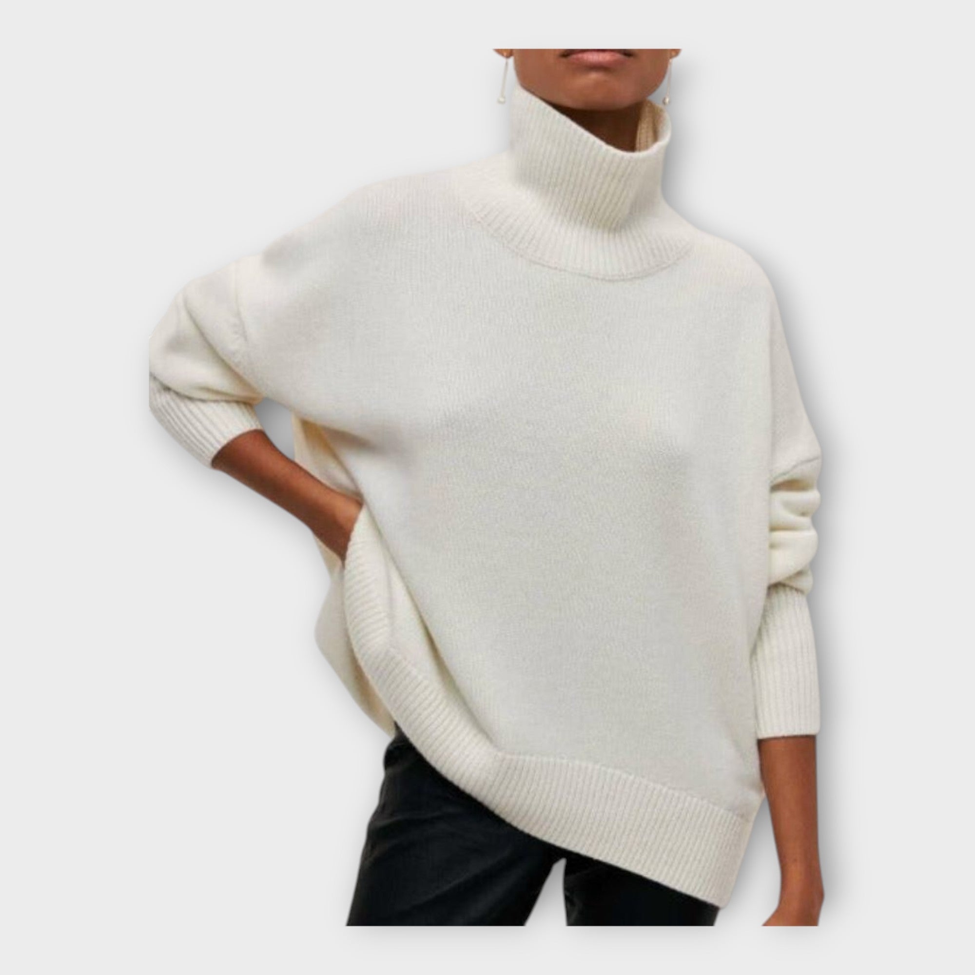 Lady Erica High Neck Knit Jumper