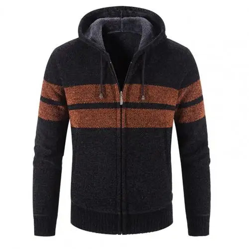 Sir Montgomery Hooded Striped Cardigan