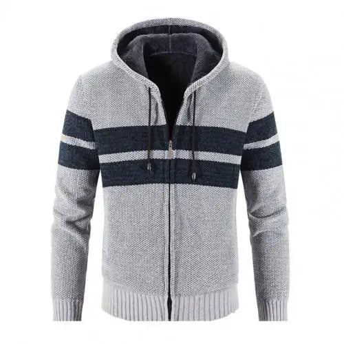 Sir Montgomery Hooded Striped Cardigan