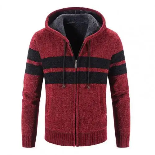 Sir Montgomery Hooded Striped Cardigan