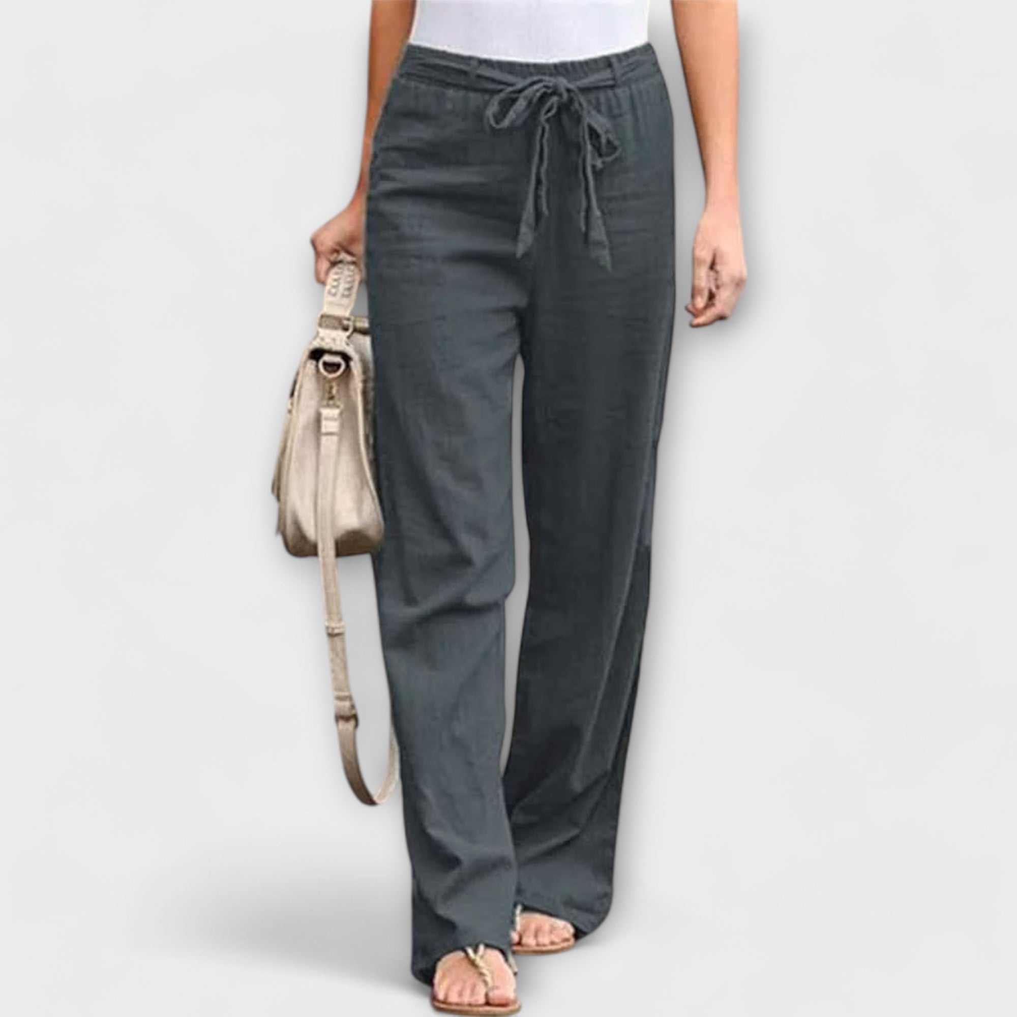 Lady Loreen Lightweight Linen Trousers