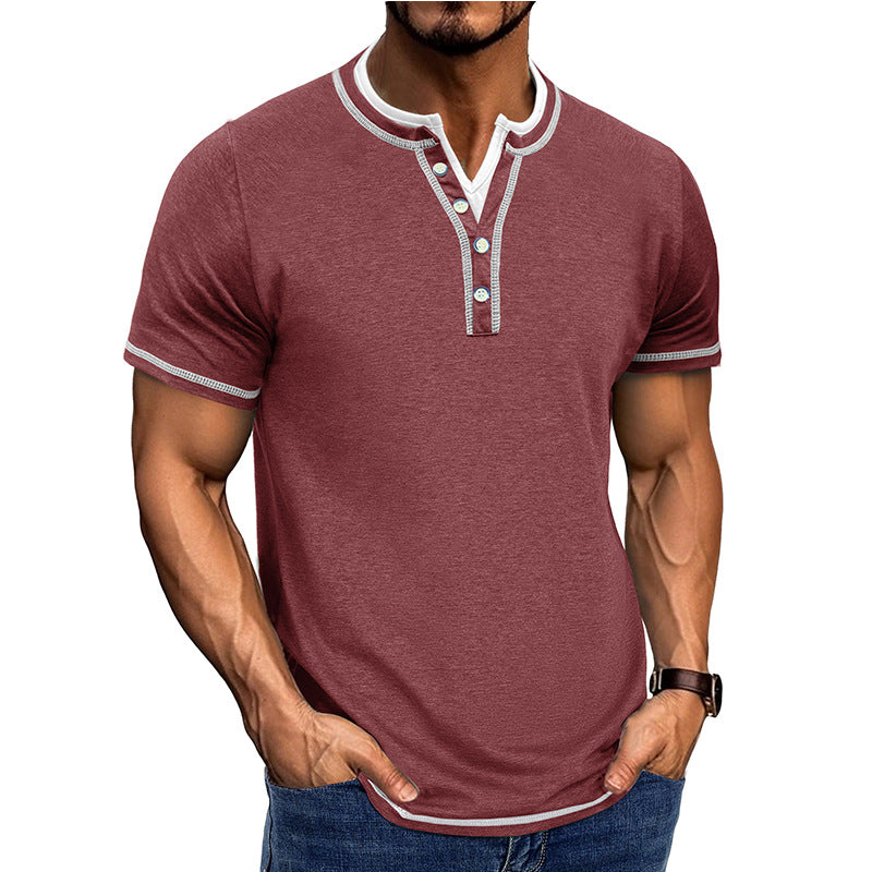 Sir Clynton Ribbed Trim Short Sleeve Polo Shirt