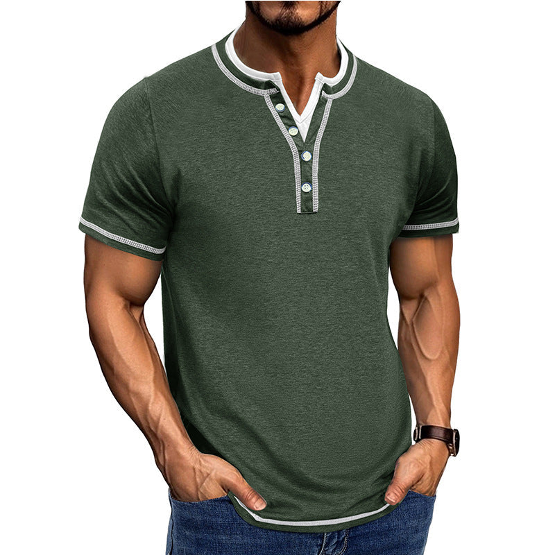 Sir Clynton Ribbed Trim Short Sleeve Polo Shirt