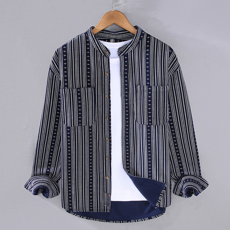 Sir Solomon Retro Striped Long Sleeve Shirt