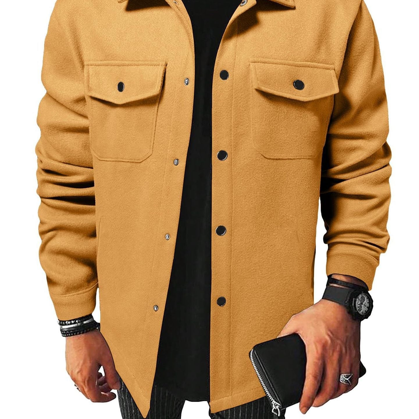 Sir Seth Pocket Button Long Sleeve Shirt