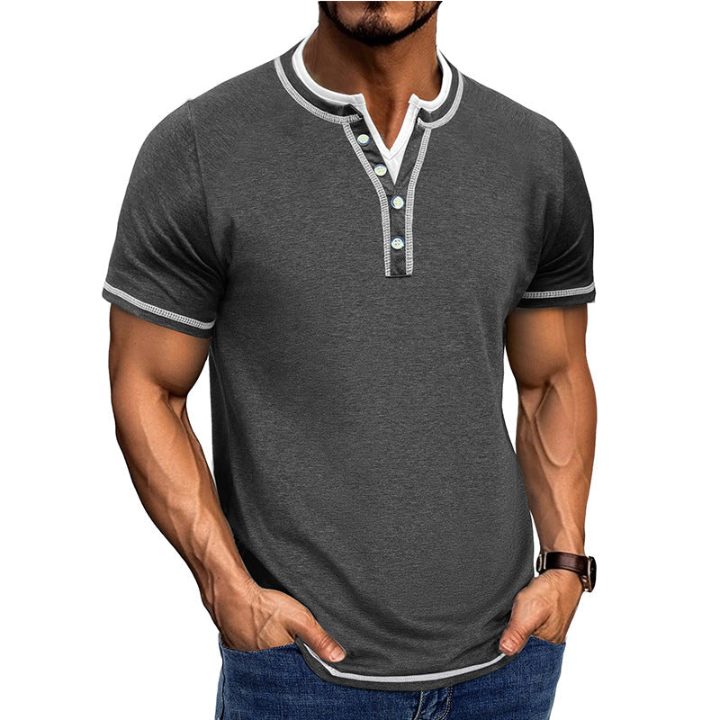 Sir Clynton Ribbed Trim Short Sleeve Polo Shirt