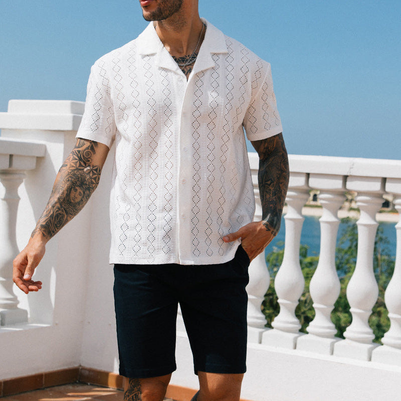 Sir Richard Crochet Pattern Short Sleeve Shirt