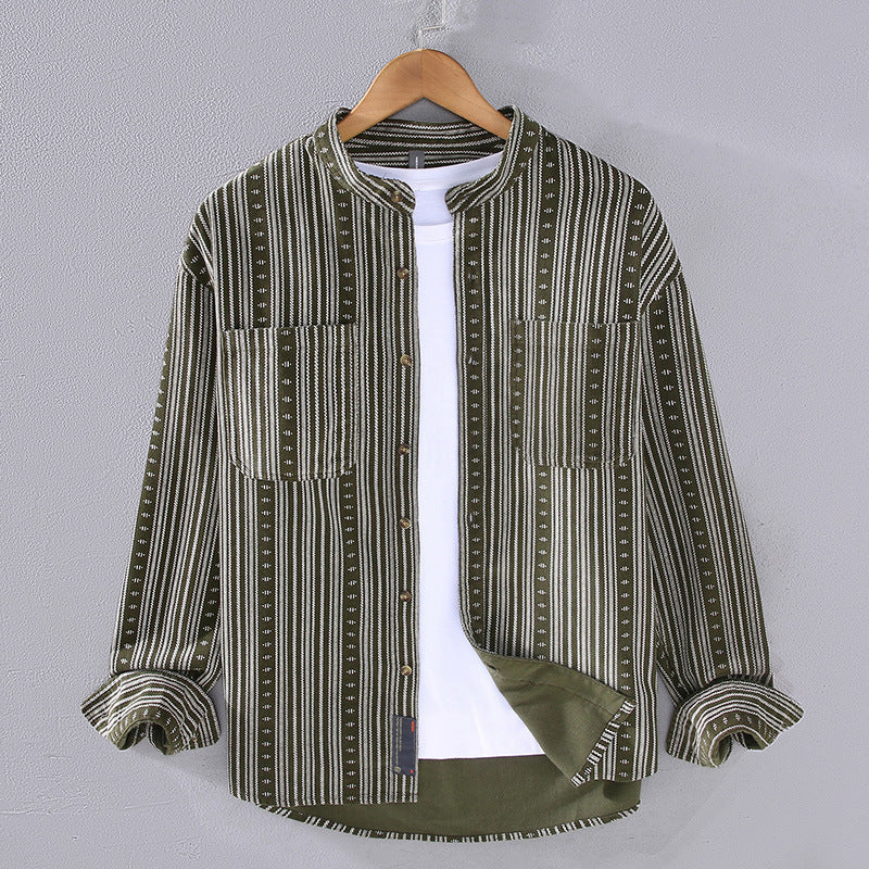 Sir Solomon Retro Striped Long Sleeve Shirt