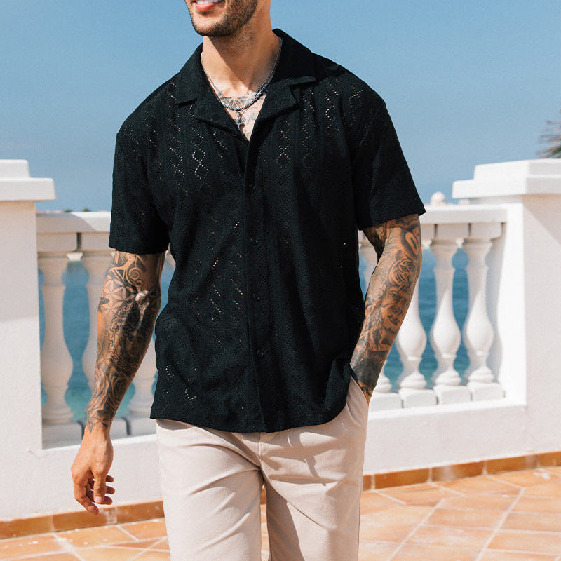Sir Richard Crochet Pattern Short Sleeve Shirt