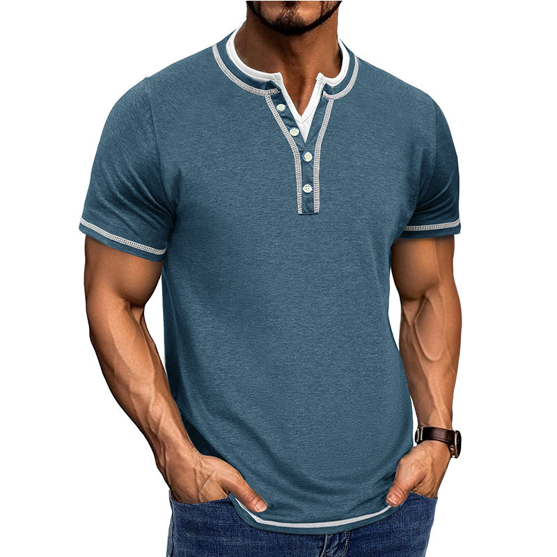 Sir Clynton Ribbed Trim Short Sleeve Polo Shirt