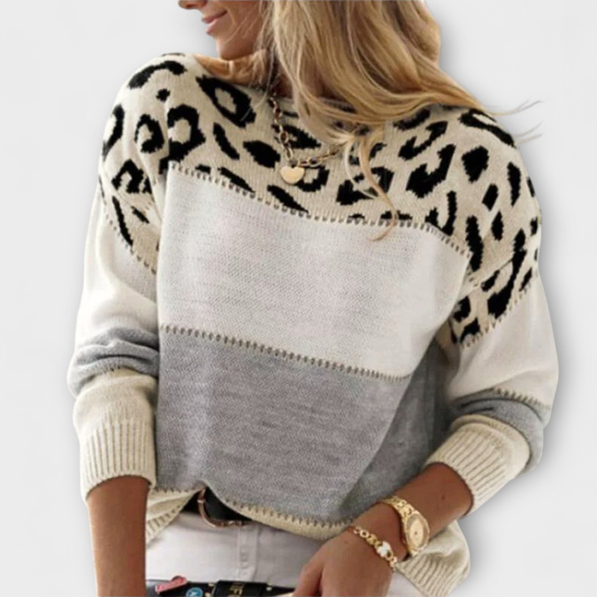 Lady Amelia Leopard Print Jumper