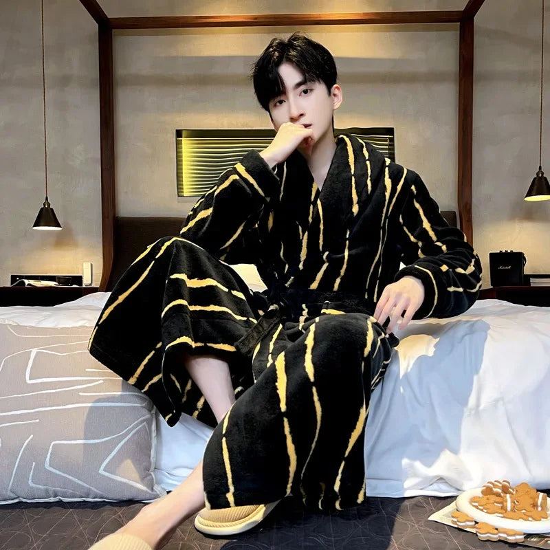 Sir Jason Flannel Kimono Gown