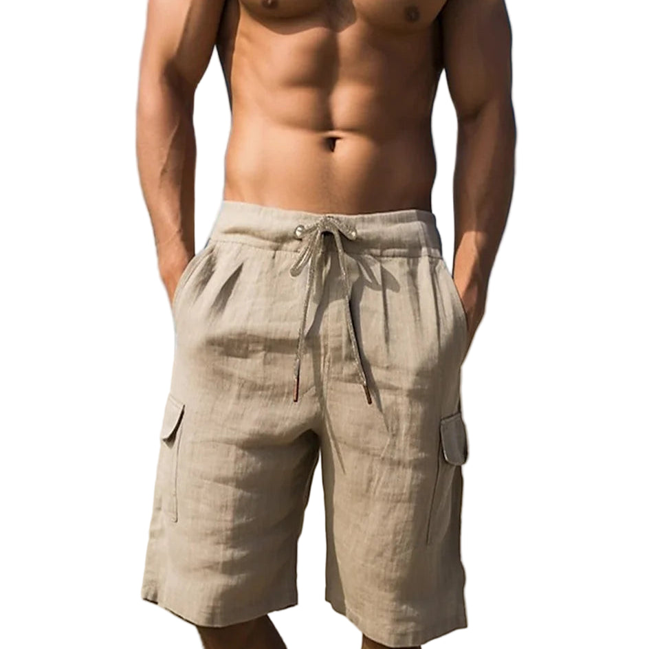 Sir Lionel Linen Quarter Shorts