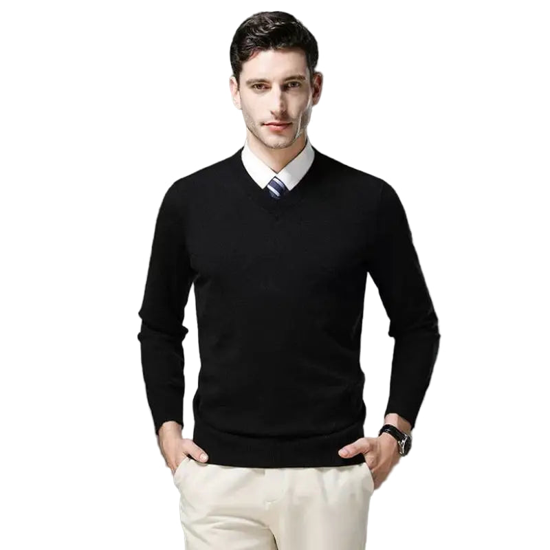 Sir Dylan Smart-Casual V-Neck Knit Pullover