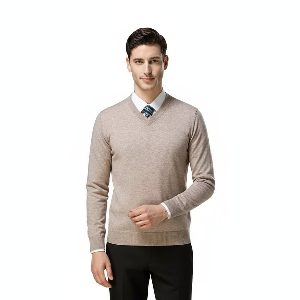 Sir Dylan Smart-Casual V-Neck Knit Pullover