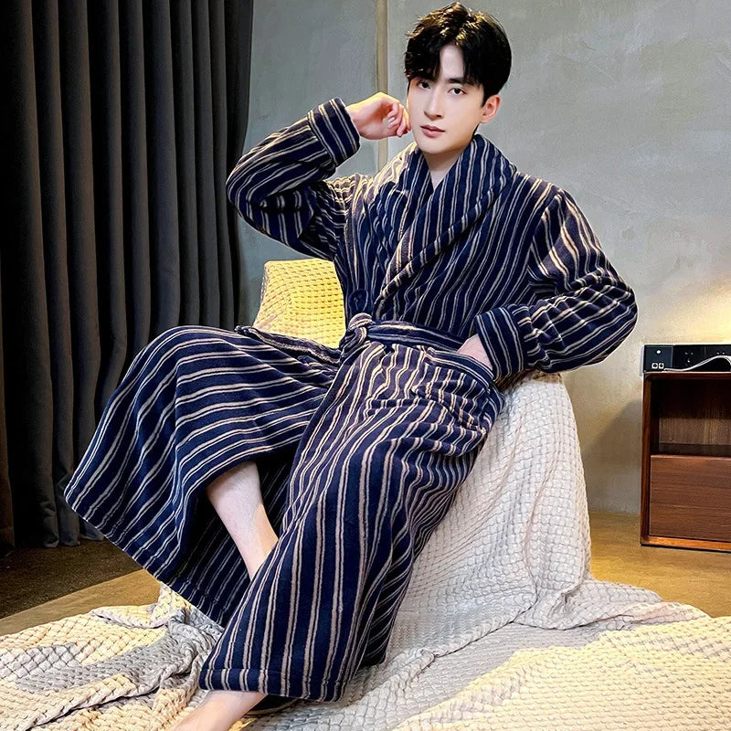 Sir Jason Flannel Kimono Gown