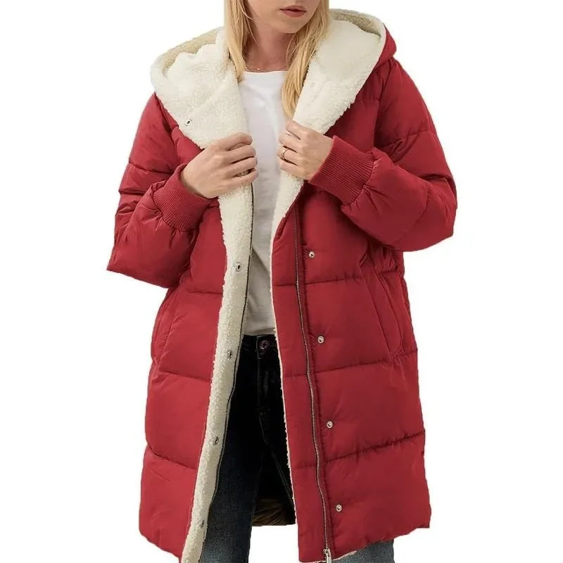 Lady Fiona Fleece Double-Sided Puffer Jacket