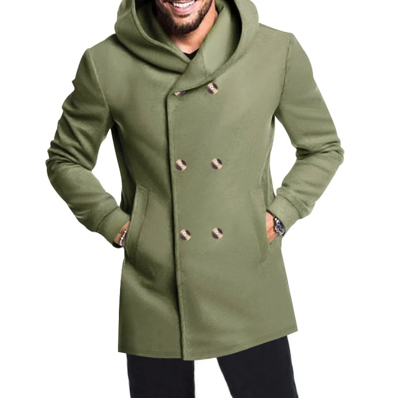 Sir Ignatius Hooded Korean Trench Coat