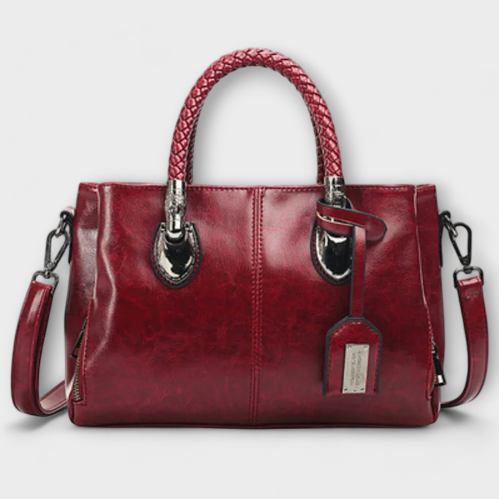 Lady Beatrice Elegant Leather Duffle Bag