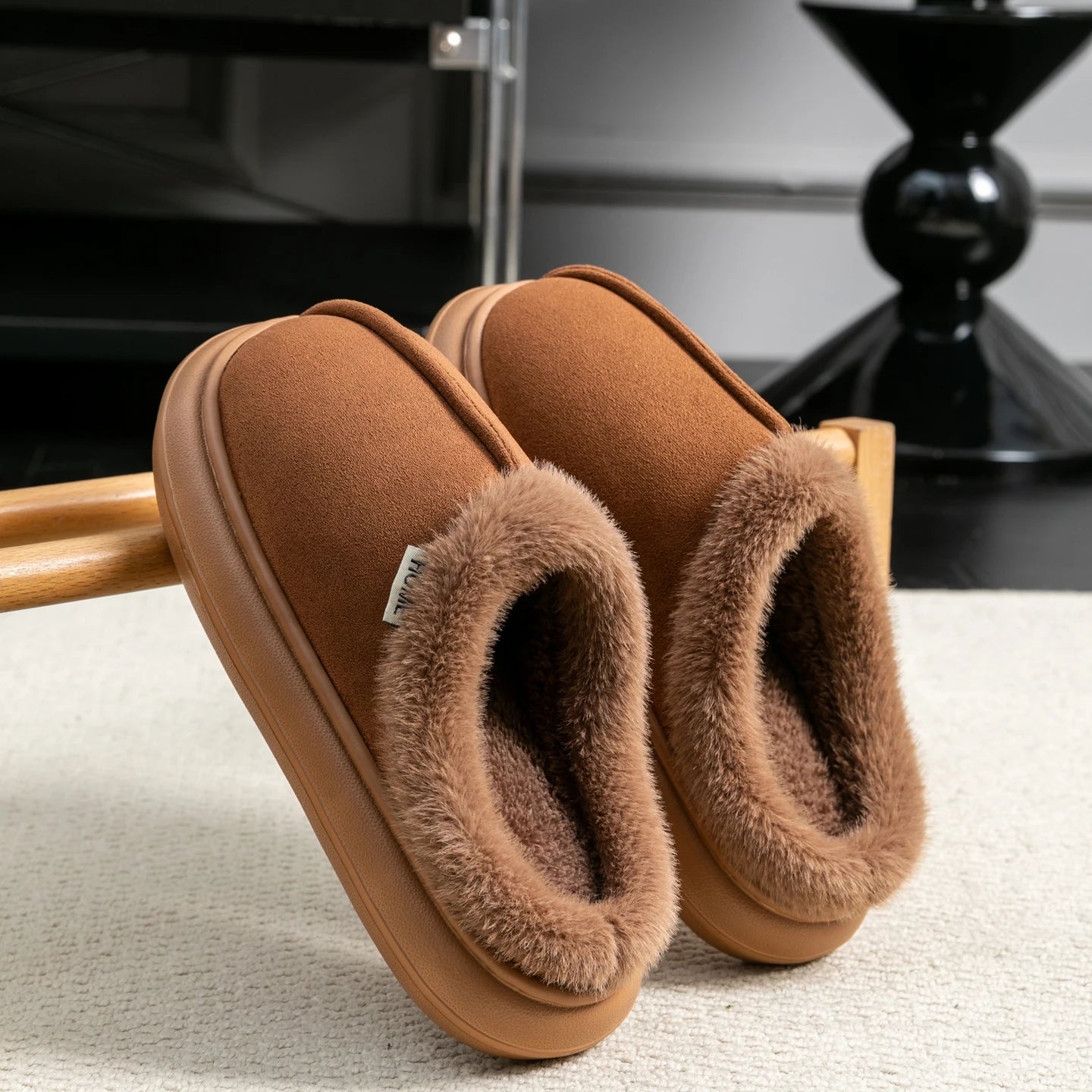 Sir Neville Plush Comfort Slippers